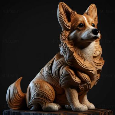 3D model Wetterhoon dog (STL)